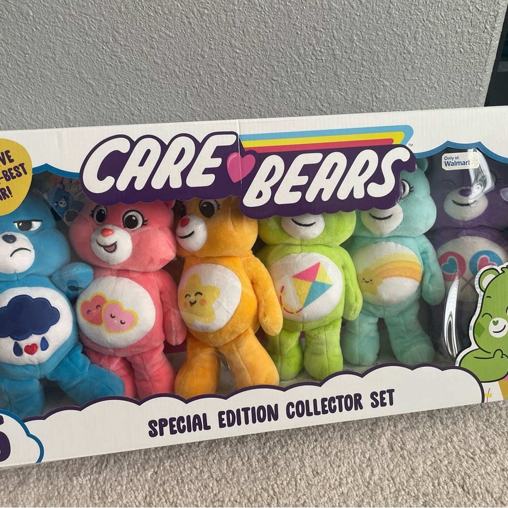 Care Bears Red and Pink Stuffed Animals Special Edition Collector's Set